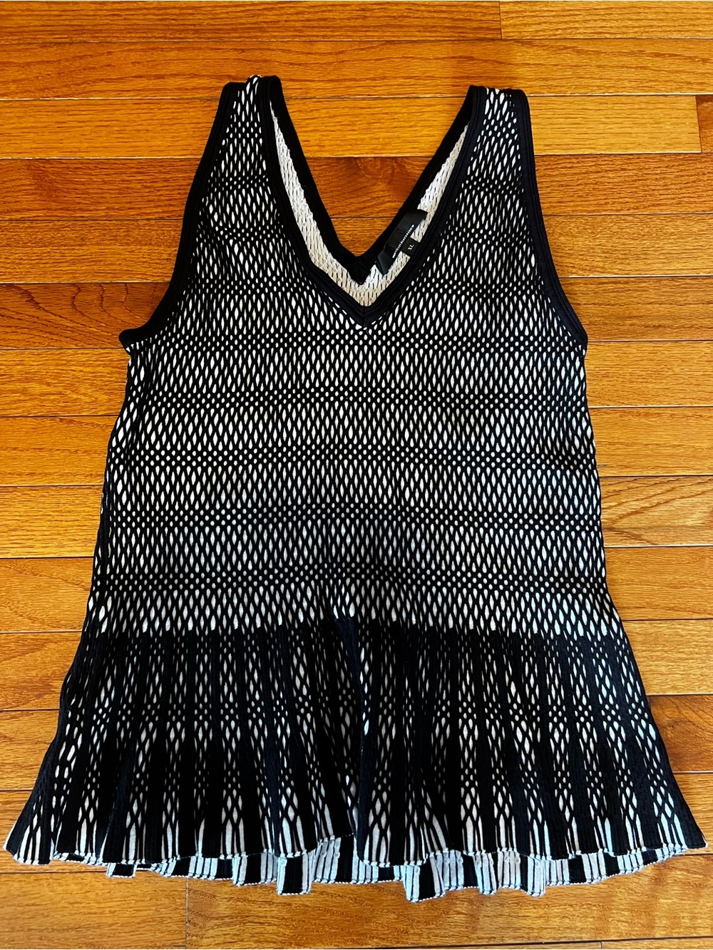White House Black Market- Knit Sleeveless Peplum Top